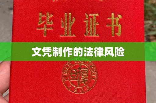 三沙文凭制作的法律风险